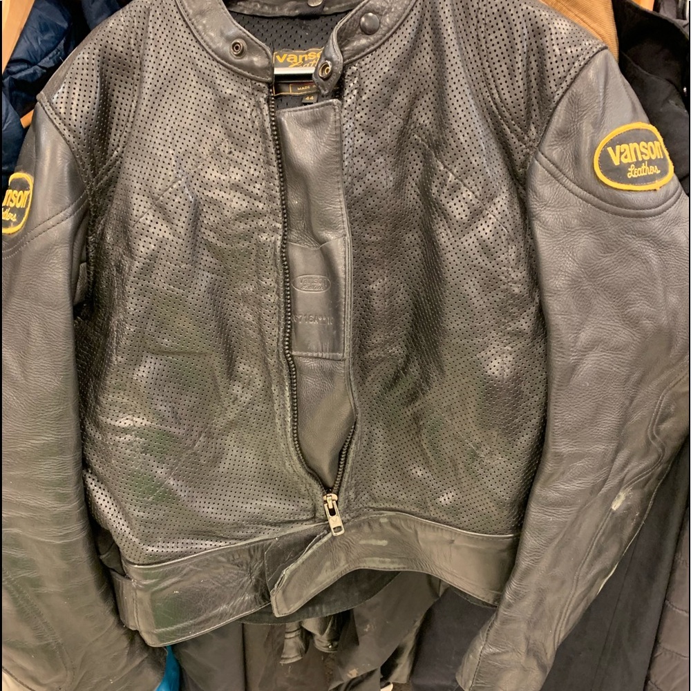 Vanson leather jacket size 44
